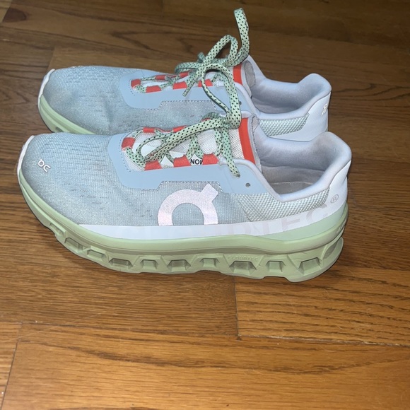 On CLOUDMONSTER Women's Running athletic Shoe Glacier Meadow US Size 9 - Picture 3 of 12